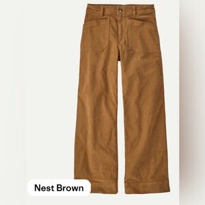 🤎 Patagonia Women’s Wide-Leg Corduroy Pants – NWT